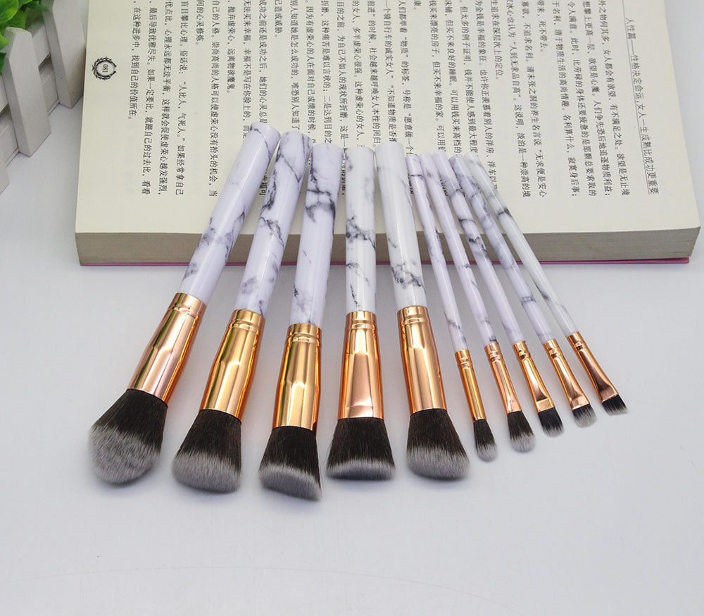 Marble Makeup Brush Set