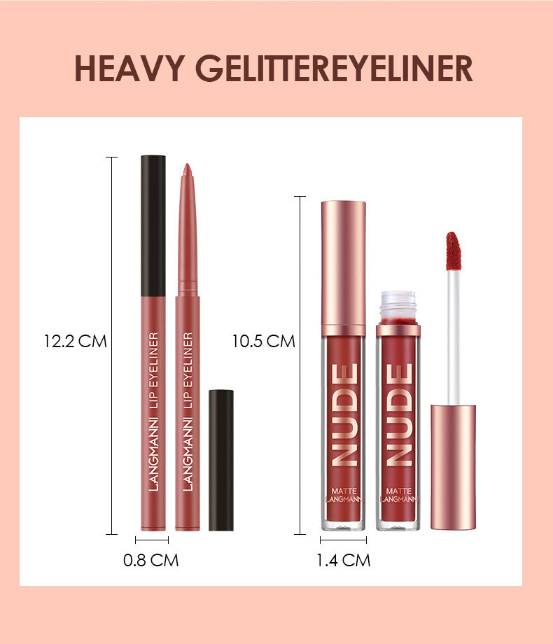 Lip Liner And Lipstick Set