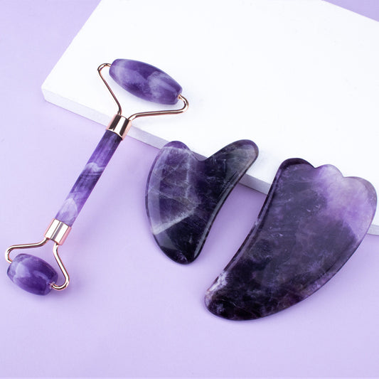 Amethyst Roller Gua Sha Massager