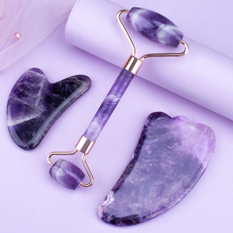 Amethyst Roller Gua Sha Massager