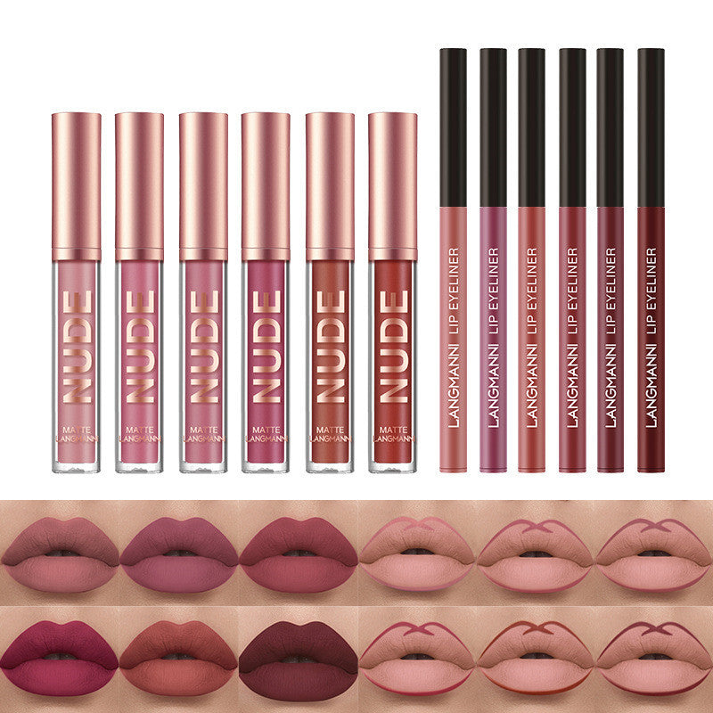 Lip Liner And Lipstick Set