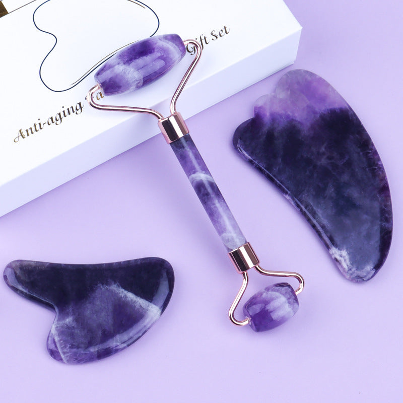 Amethyst Roller Gua Sha Massager